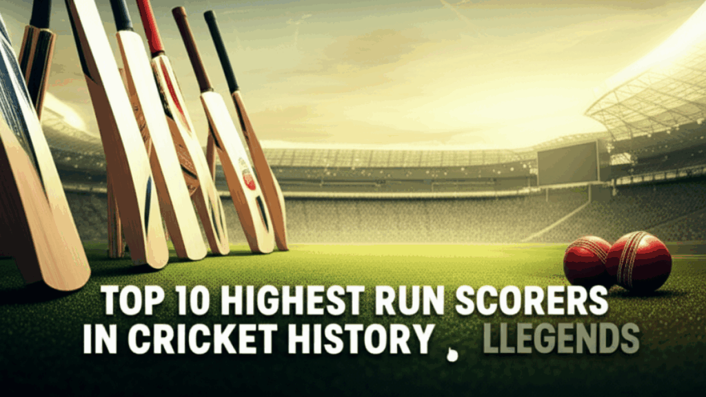 Top 10 Highest Run Scorers in Cricket History: A Comprehensive Analysis of the Legends