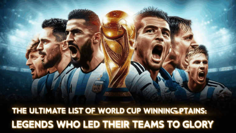 The Ultimate List of World Cup Winning Captains: Legends Who Led Their Teams to Glory