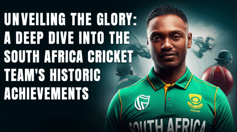 Unveiling the Glory: A Deep Dive into the South Africa Cricket Team’s Historic Achievements