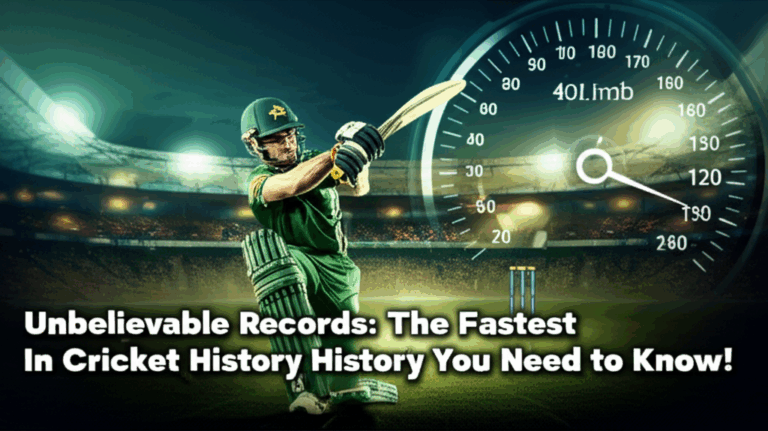 Unbelievable Records: The Fastest Centuries in Cricket History You Need to Know!