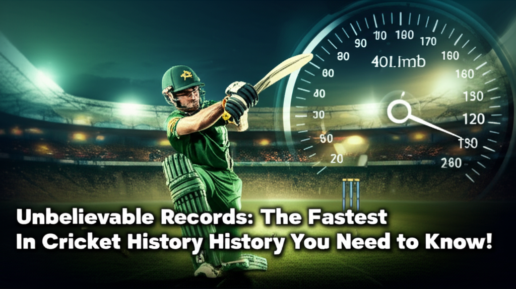 Unbelievable Records: The Fastest Centuries in Cricket History You Need to Know!