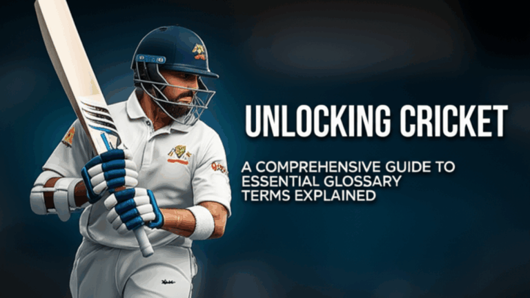 Unlocking Cricket: A Comprehensive Guide to Essential Glossary Terms Explained