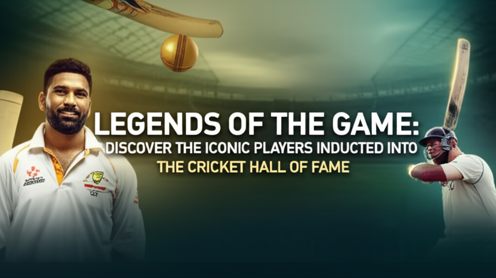 Legends of the Game: Discover the Iconic Players Inducted into the Cricket Hall of Fame
