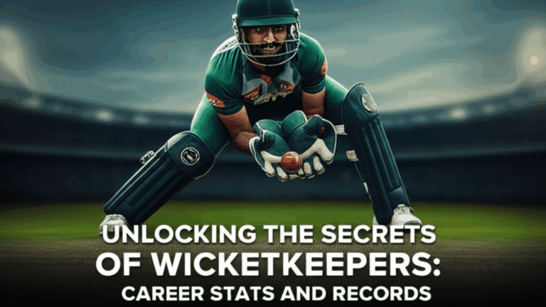 Unlocking the Secrets of Wicketkeepers: A Deep Dive into Career Stats and Records