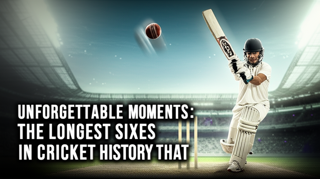 Unforgettable Moments: The Longest Sixes in Cricket History That Defied Gravity