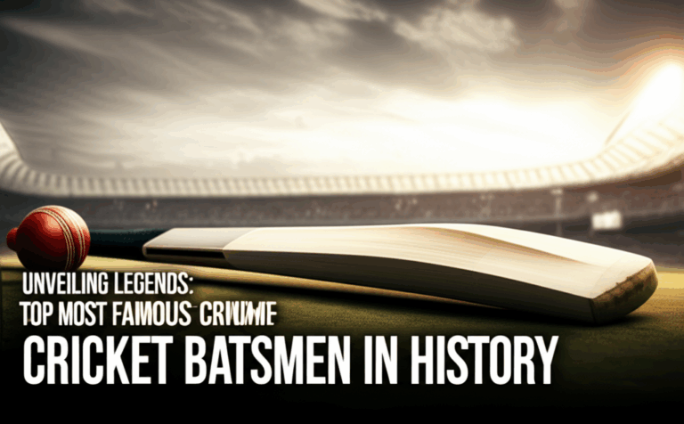 Unveiling Legends: Top Profiles of the Most Famous Cricket Batsmen in History